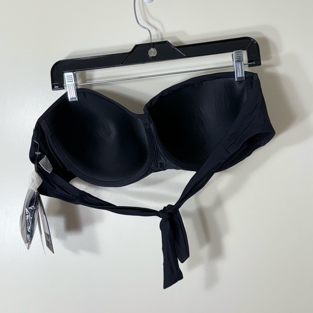 Skye Black Strapless Bandeau Bikini Swim Top Size DD - Picture 6 of 6